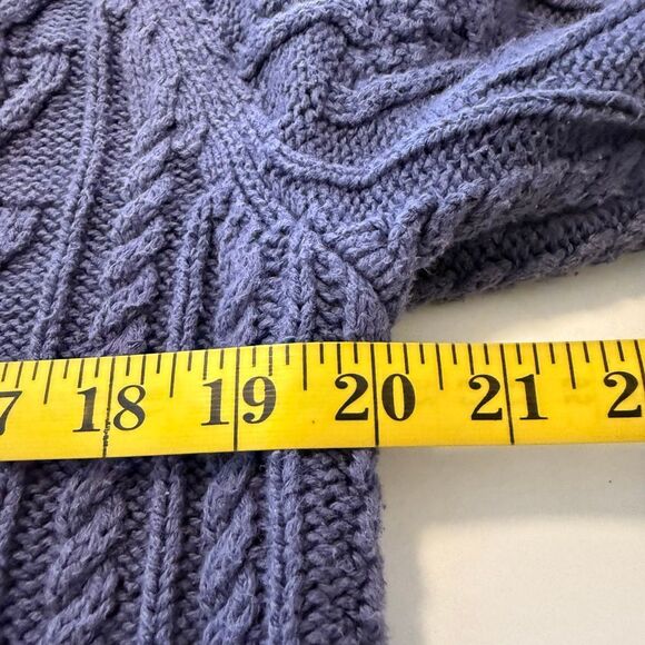 J. Crew Cotton Cable knit Shawl Collar Sweater Size L - Picture 9 of 15